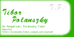 tibor polanszky business card